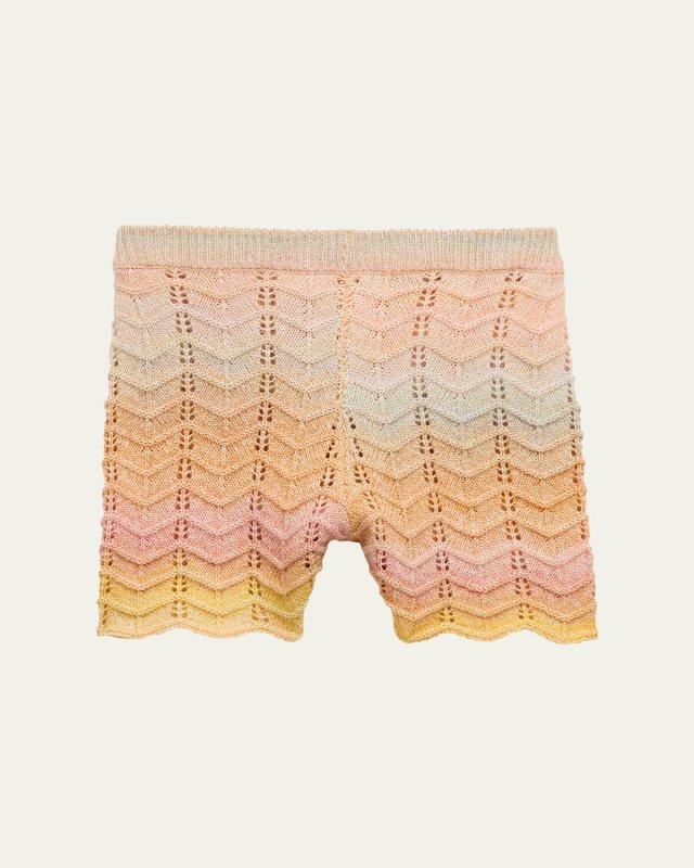 Girl's Tallow Chevron Knit Shorts, Size 1-12